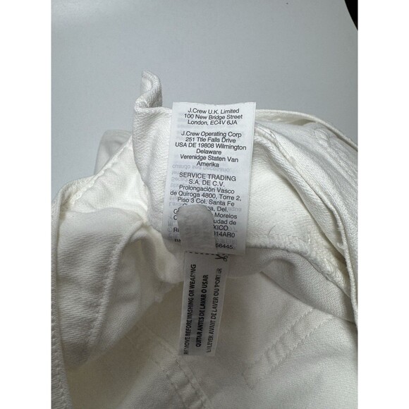 MADEWELL Straight Leg Denim Jeans Overalls Women Size SMALL  White - Picture 11 of 13